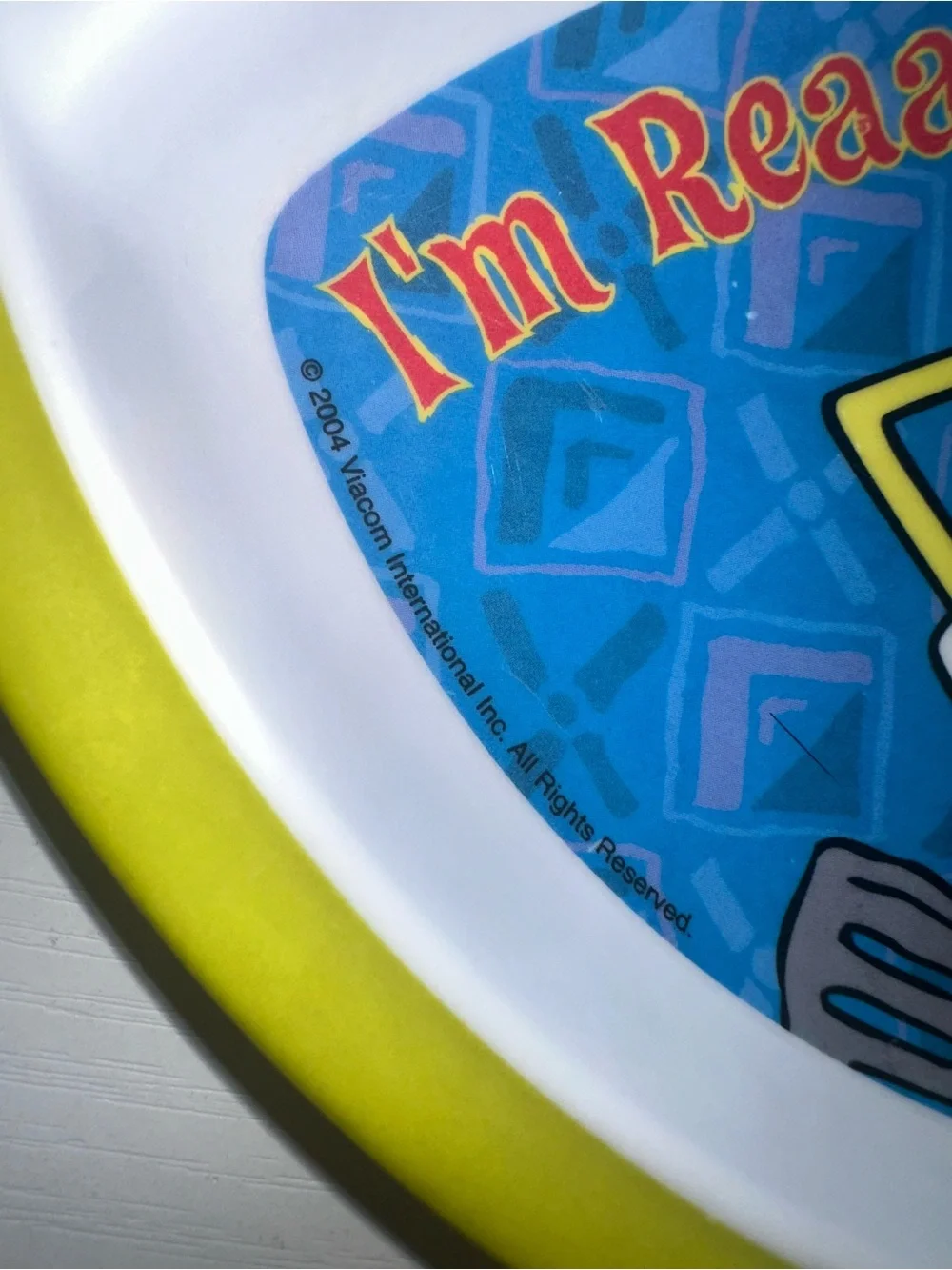 Vtg Y2K 2004 SpongeBob Divided Plate